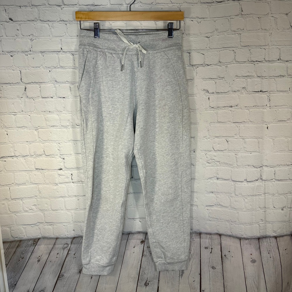 Lululemon Scuba High-Rise Jogger Heathered Core Ultra Light Grey Size 6 LW5DD3S